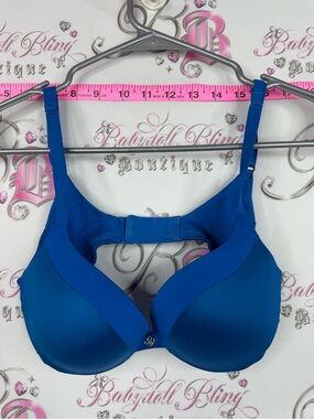Victoria's Secret very sexy push up royal blue 32B Smooth Blue T-Shirt Bra